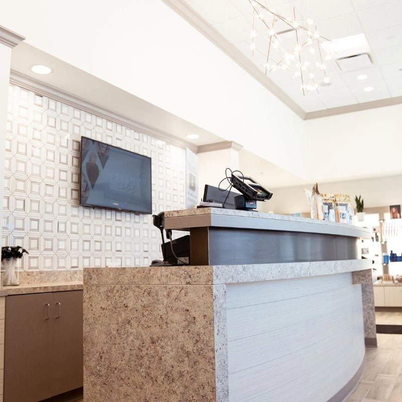 Main Desk at our Grove City Salon