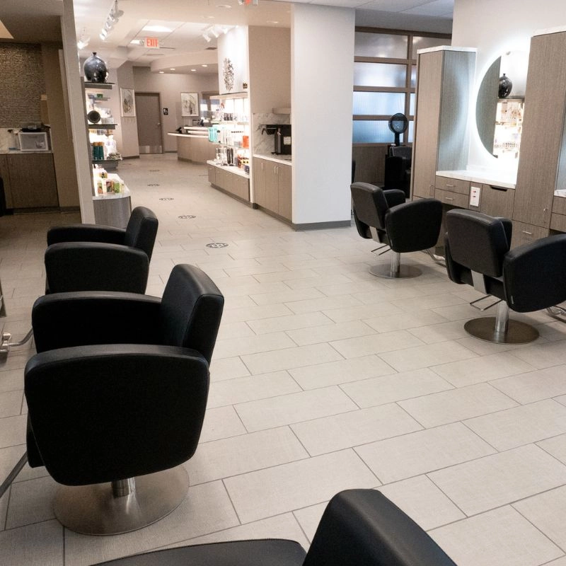 Hair stylist chairs at our Polaris Salon